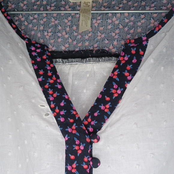 Matilda Jane lightweight 100% Cotton  long sleeve v-neck blouse - Picture 10 of 16